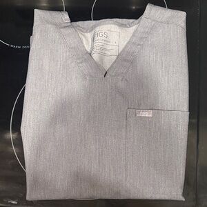 Small Graphite Scrub Top